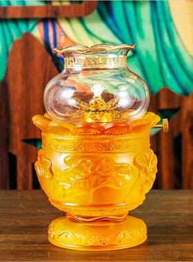 极速佛具用品大全琉璃莲花家用供佛供水杯供果盘S供灯香炉花瓶供