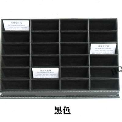 极速大容量皮质革24格名片盒卡片收纳G名片架名片座商务定制样品