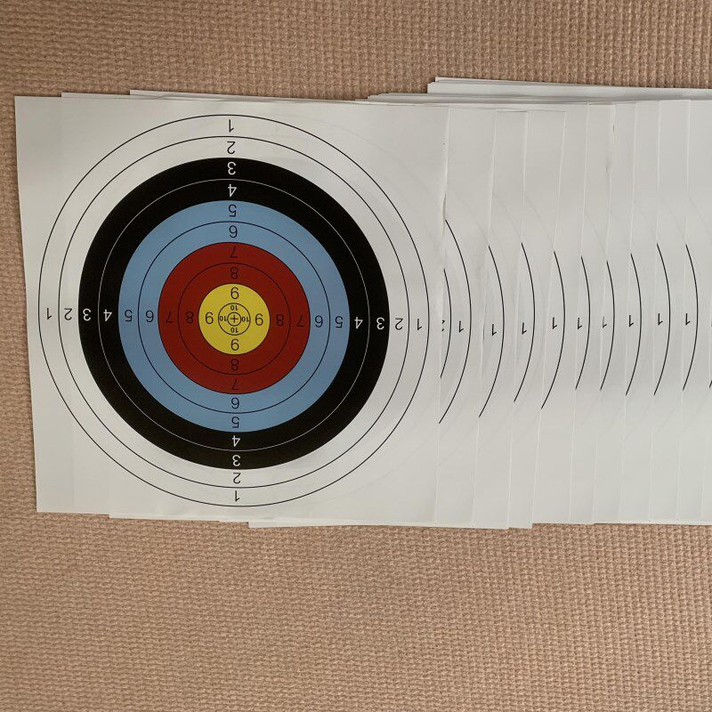 极速箭靶靶纸弓箭靶子纸射箭靶图专业F标准打靶飞镖步枪比赛全环