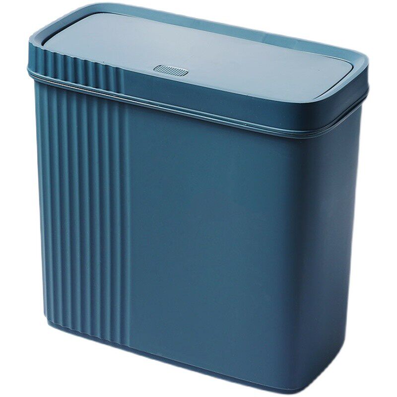 新品夹缝垃圾桶卫生间q家用厨房窄缝扁长型长方形小号按压带盖厕