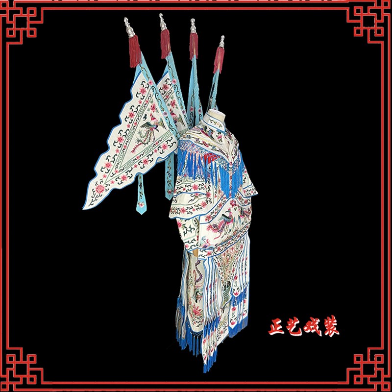 极速戏曲皱勾金女大靠戏剧京剧杨家女将K穆桂英挂帅戏服武旦刀马