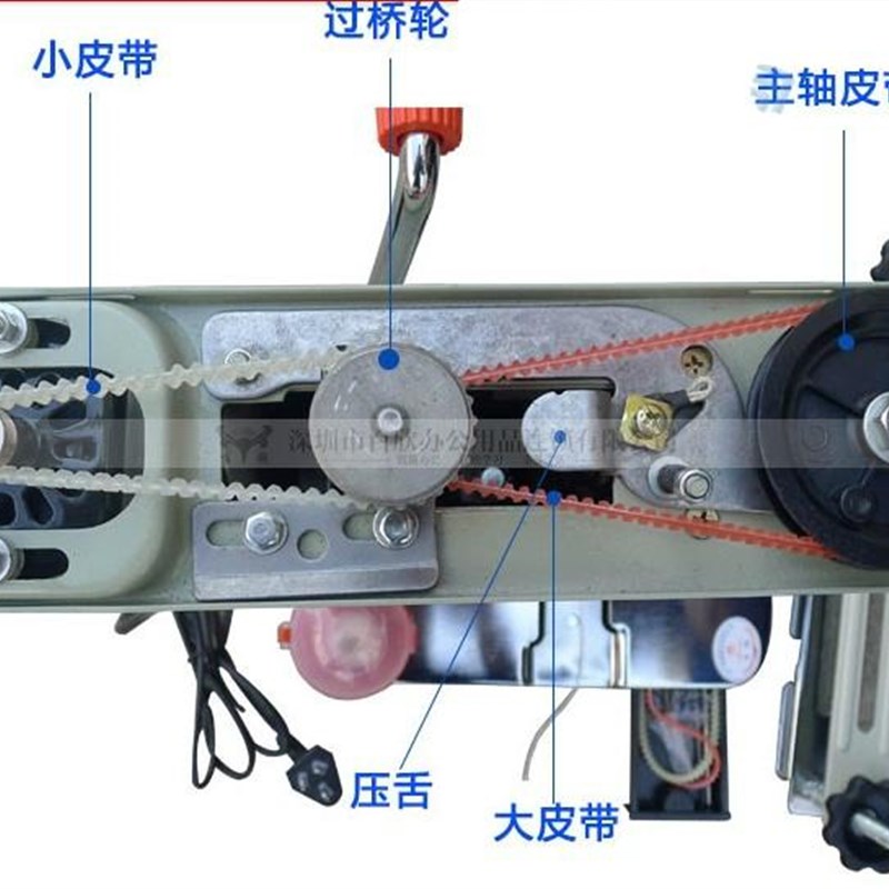 新品。云广16h8电动装订机件皮带铁飞轮凭证装订配打孔机铁轮旋转图片
