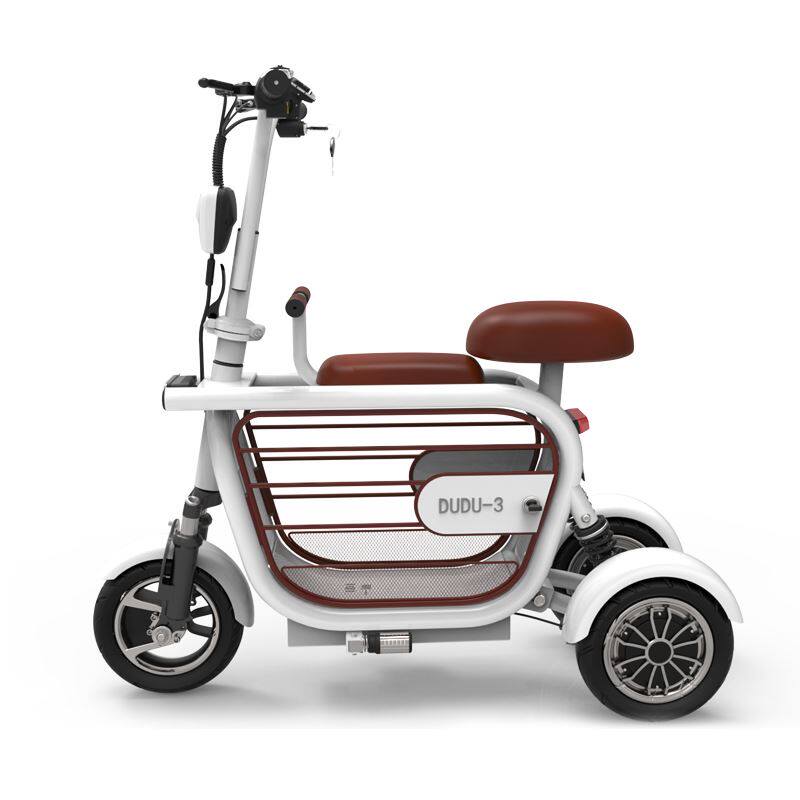 极速折叠电动三h四轮车家用老年成人小型亲子男女士迷你电瓶代步