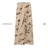 East己印桑蚕丝花影长半裙 The 波嬉 Into