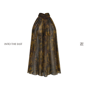 Into The East己印茛苕油彩飘带无袖上衣