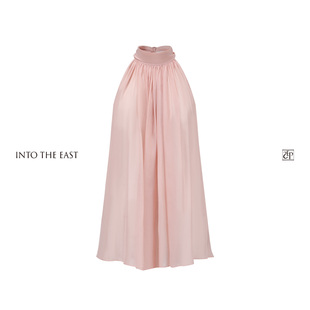 Into The East己印粉色飘带无袖上衣