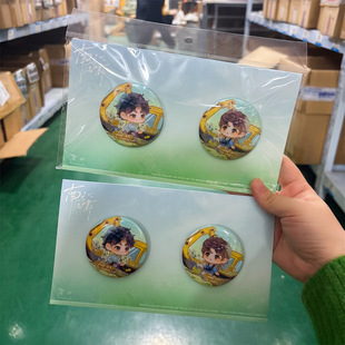 正版授权《南方海啸》背光之帧系列猫耳双闪吧唧二次元周边谷子