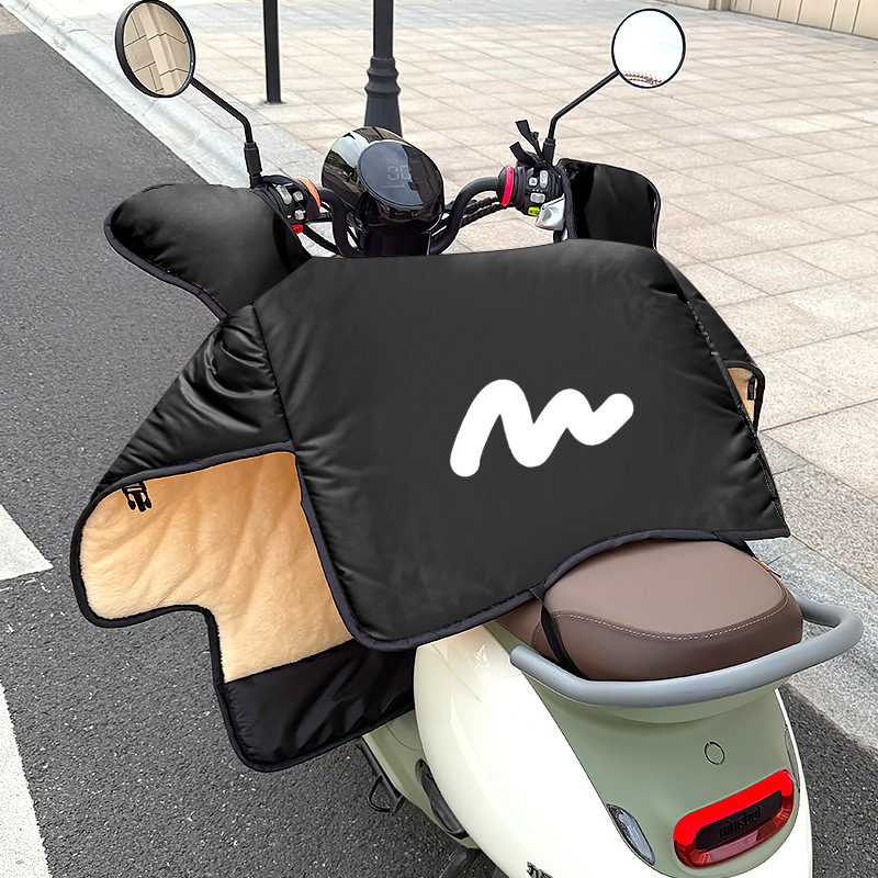 电动车挡风被加绒加厚冬季
