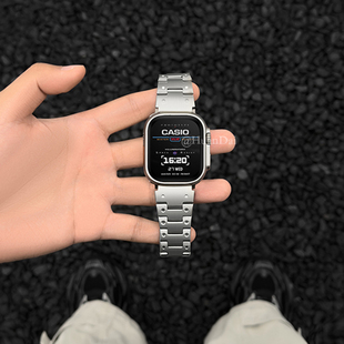 防摔防划保护表壳带 PC壳膜一体式 幺诺适用红米watch6复古圆点金属不锈钢小米Redmi watch6秒变壳ultra同款