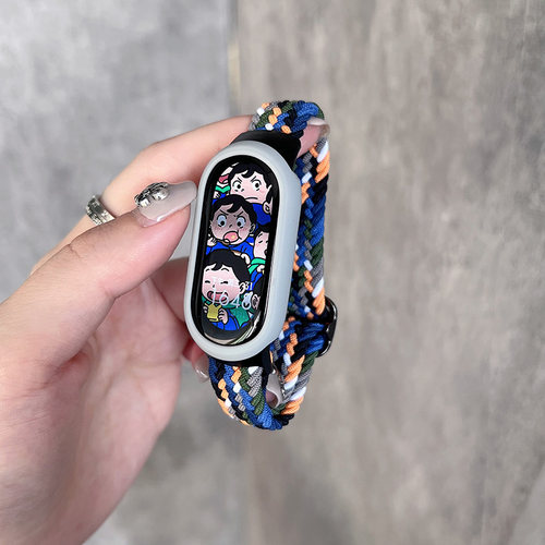 幺诺适用小米手环编织划扣弹力带