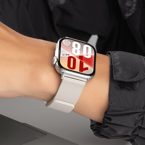 幺诺适用华为fit荔枝纹硅胶磁吸