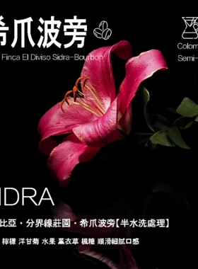 岚幻哥伦比亚分界线庄园希爪Sidra波旁半水洗处理咖啡豆 手冲单品
