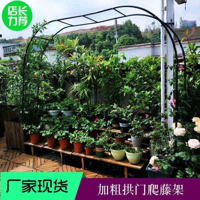 拱门花架爬藤架花园月季花支架铁线莲绿萝植物架户外花门庭院塘鑫
