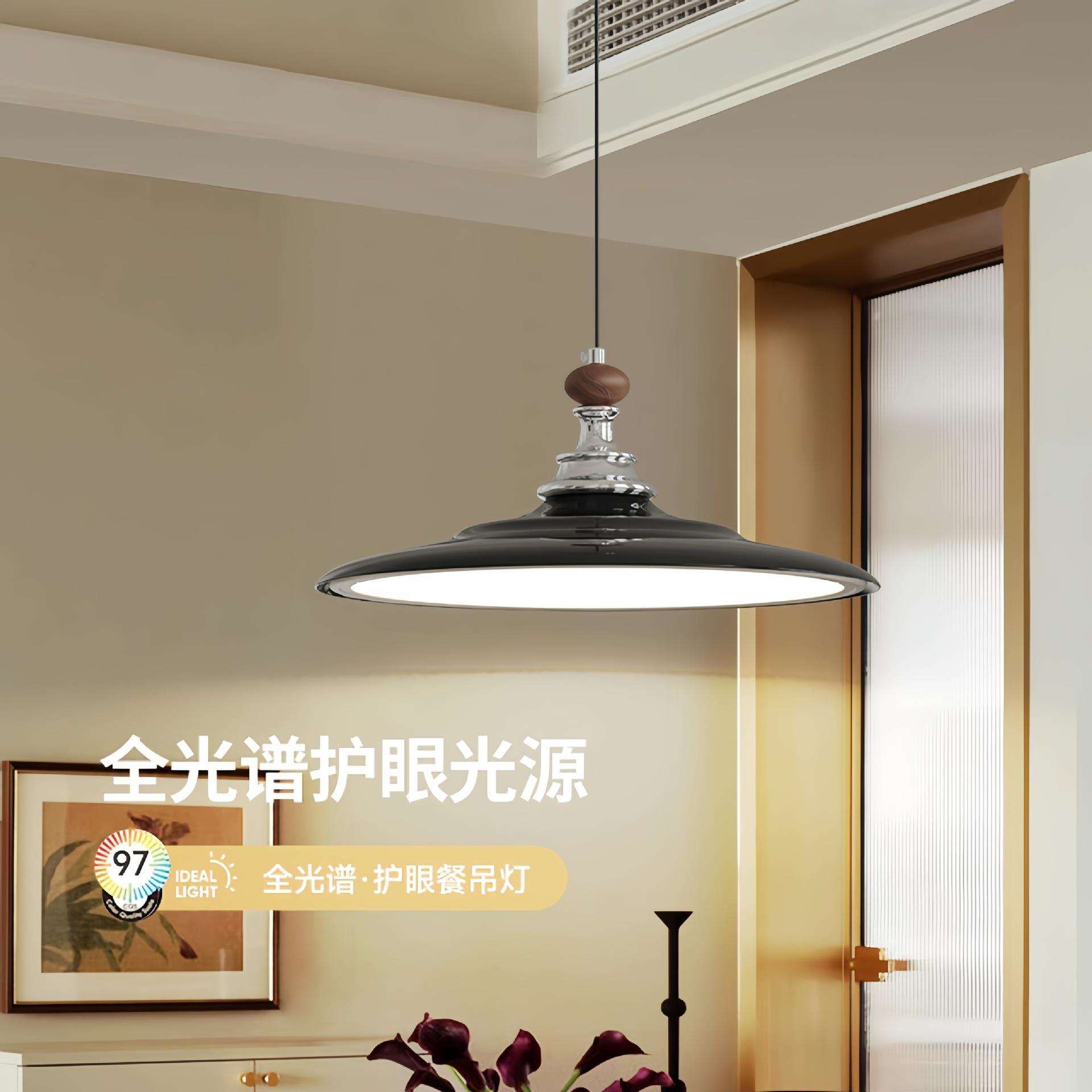 现代简约餐吊灯创意个性吧台餐桌灯全光谱护眼摇臂可移位饭厅灯