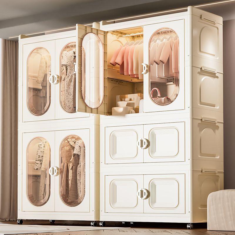 【特大70cm面宽】免安装折叠儿童衣柜橱宝宝衣服整理箱塑料储物柜