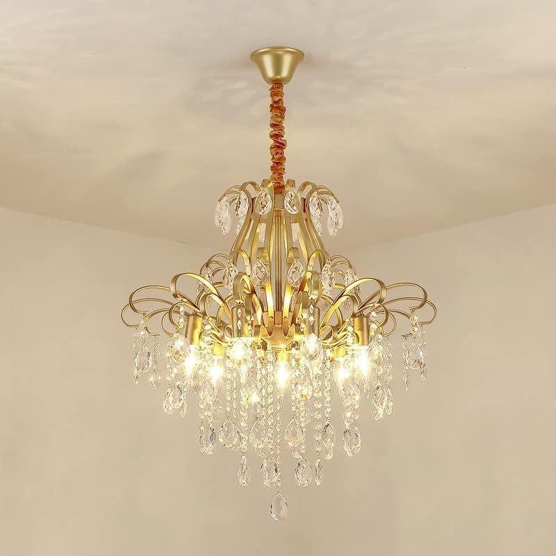 现代欧式水晶吊灯轻奢浪漫法式吸顶灯餐厅卧室客厅豪华照明灯具