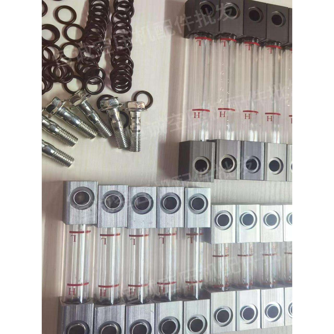 螺杆空压机通用带钢耐高温高压油标尺油位镜 距60/80/100/140