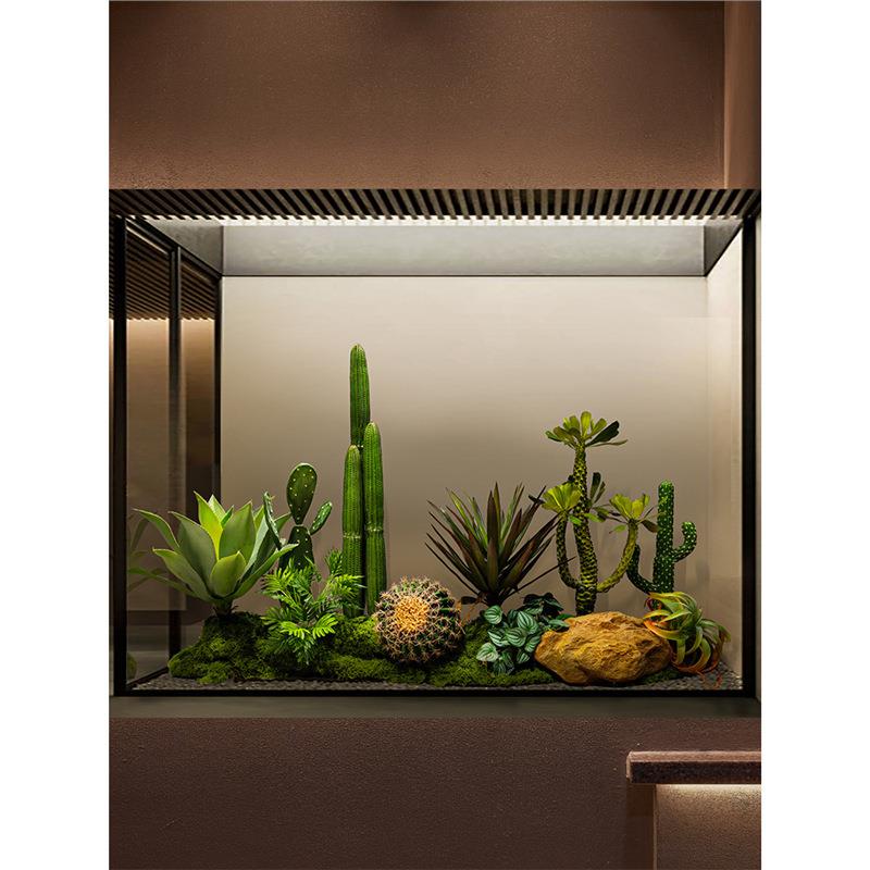 仿真绿植仙人掌景观造景室内商场门店展厅装饰大型假植物组合摆件