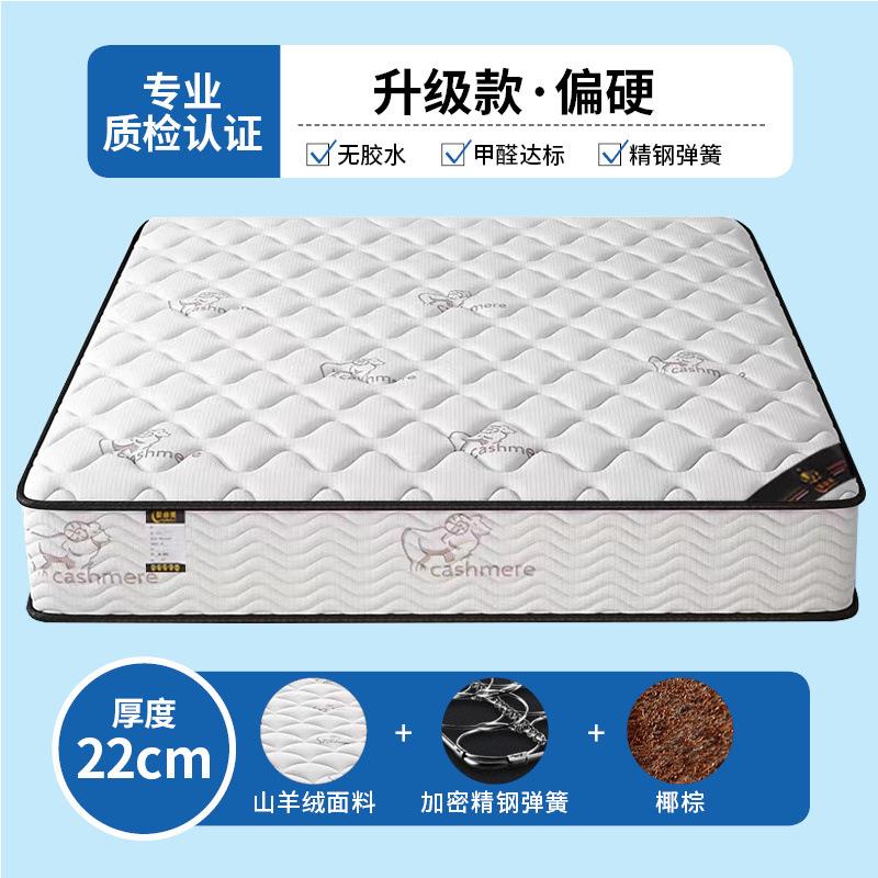 席梦思床垫经济型20CM厚家用弹簧乳胶椰棕软硬两用