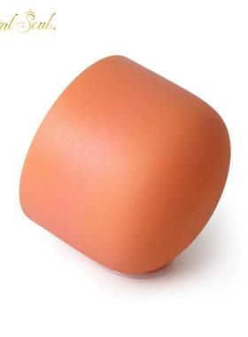 炼金水晶钵10英寸432Hz橙色磨砂钵432Hz水晶颂钵冥想疗愈唱歌碗