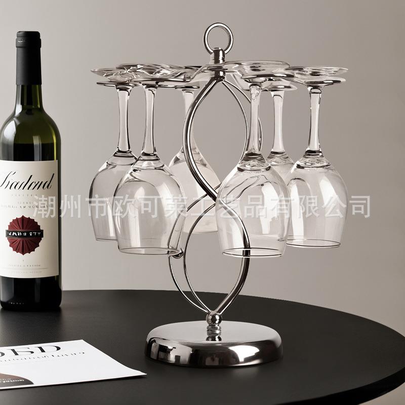 现代轻奢红酒杯架摆件高档家居客厅玄关办公室电视柜酒柜装饰摆件