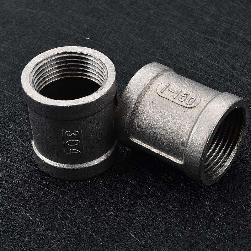 201/304/316不锈钢内丝/管箍/内螺纹直接接头DN15 20 25 4分 6分