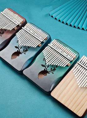 拇指琴17音卡林巴琴初学者入门KAlimaba手指钢琴便携式乐器