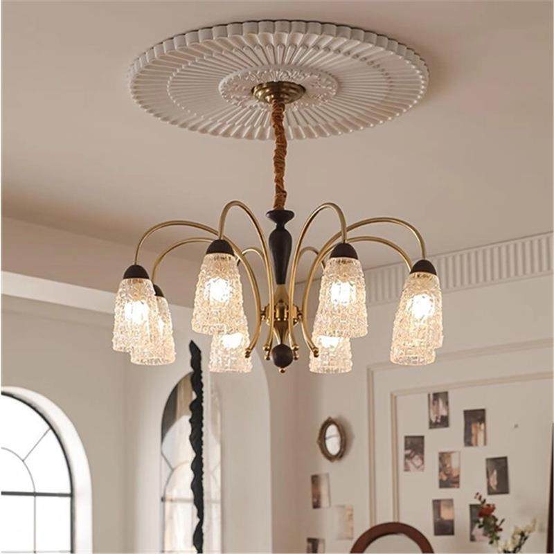 客厅灯高端美式吊灯法式中古胡桃木色大厅主灯高级感餐厅灯,电子元器件市场,集成电路（IC）,淘宝优惠券,粉丝福利购,淘宝优惠卷