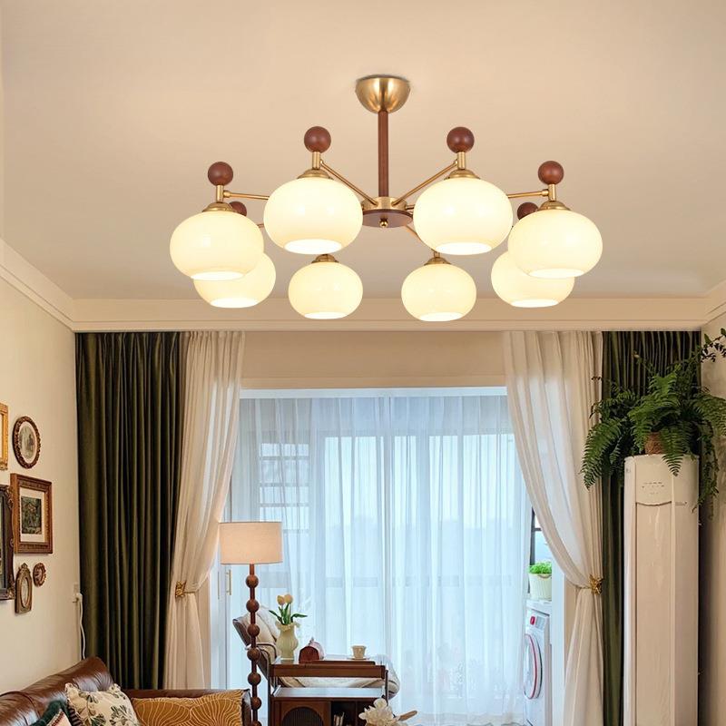 vintage法式复古大气灯中客厅吊灯高级新款美式魔豆古风