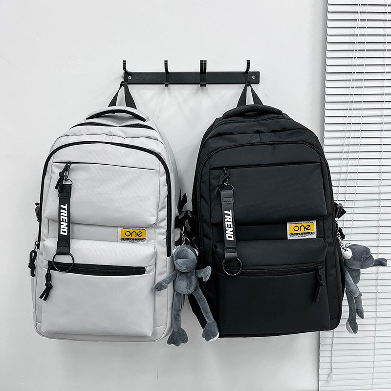 书包男轻便日系电脑包男士商务出行双肩款背包时尚简约休闲背包