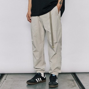 轻便休闲裤 潮牌美式 男大家车 双层折叠束脚裤 WOW意志驱动夏季