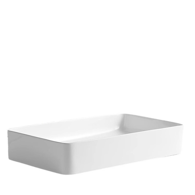 现代简约台上盆方形洗手盆单盆阳台陶瓷洗脸盆小尺寸家用洗漱面盆