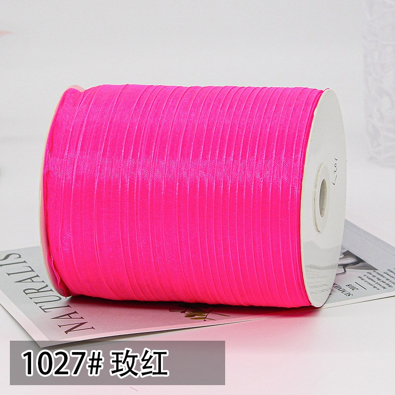 厂家现货1厘米透明雪纱带钩帽子织带发饰烘培蛋糕礼品包装丝带