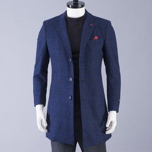 秋冬季 断码 175 170 毛呢大衣男风衣休闲呢子外套厚 清货只有165