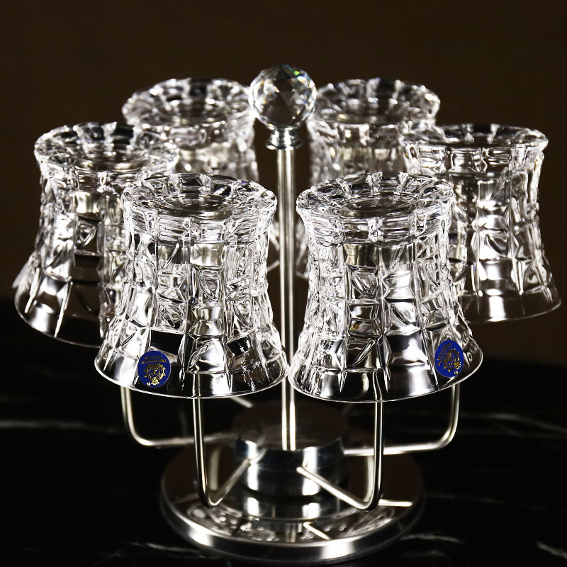 创意威士忌杯子水晶玻璃洋酒杯啤酒杯水晶酒杯套装欧式家用酒具