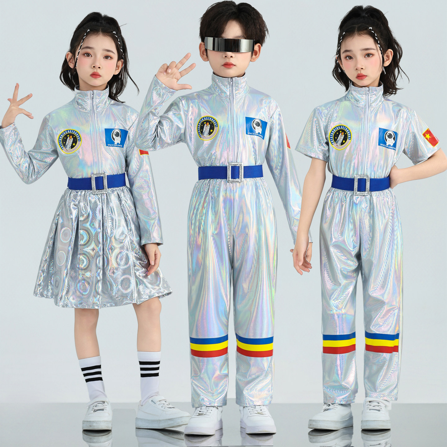 新款科技感儿童航天太空服