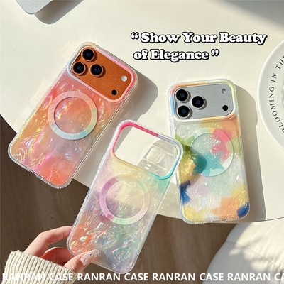 彩色涂鸦贝壳纹适用苹果17