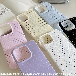 简约波点适用iPhone141516promax手机包苹果1213promax软壳手机包