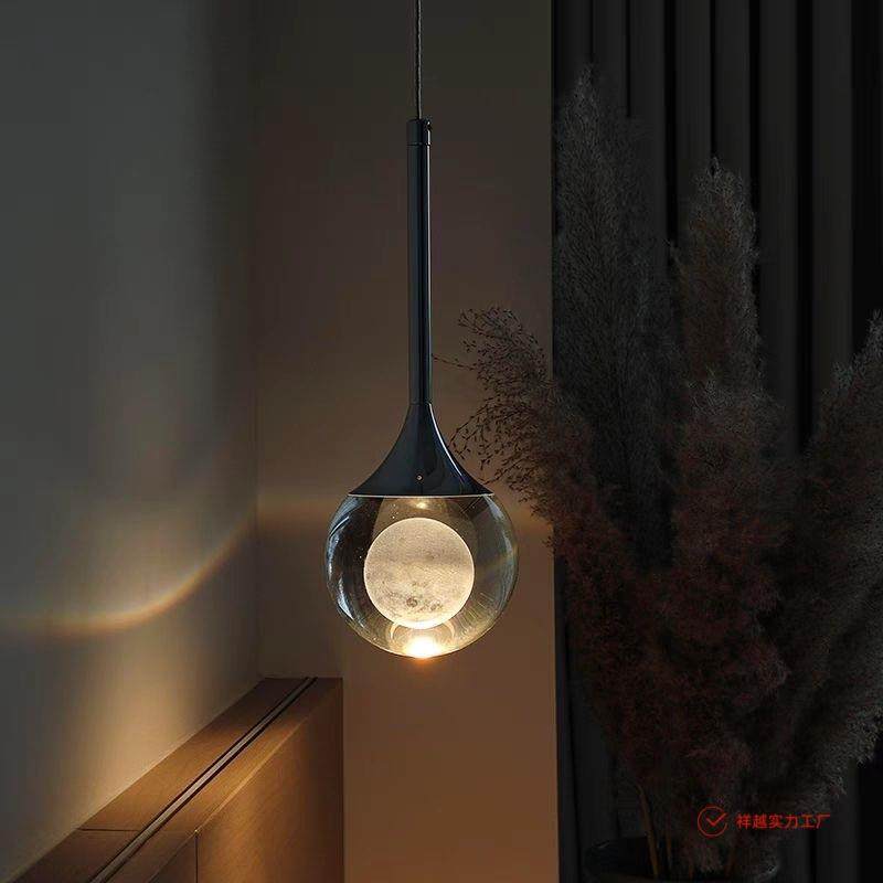 玄关轻奢吊灯网红极简床头卧室水晶北欧吧台餐厅现代艺术简约长线,电子元器件市场,其它元器件,淘宝优惠券,粉丝福利购,淘宝优惠卷