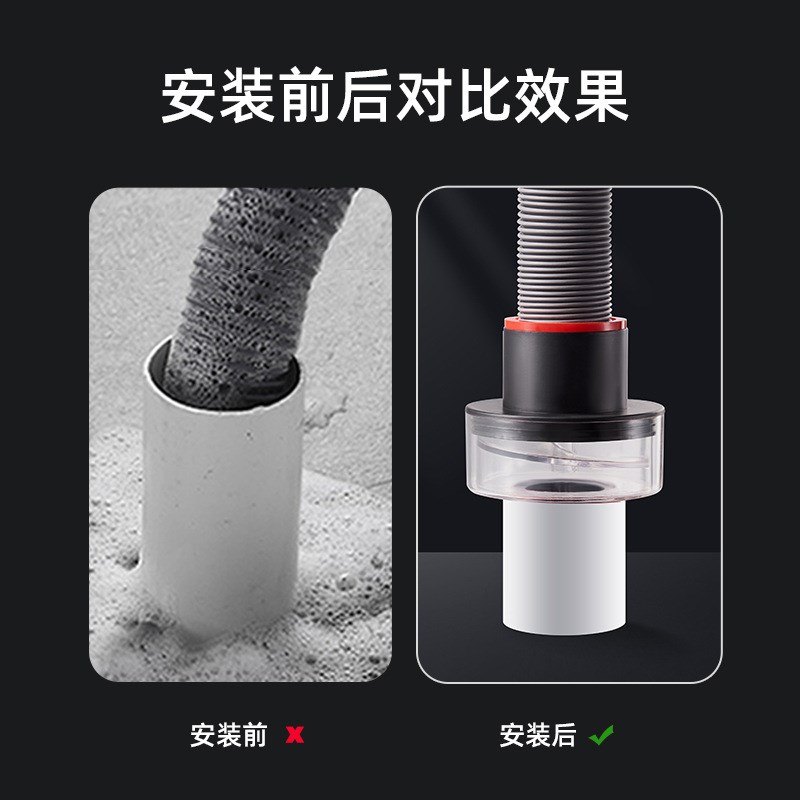 下水管道防臭密封圈硅胶塞厨房洗手盆洗衣机排水管堵口防返臭神器