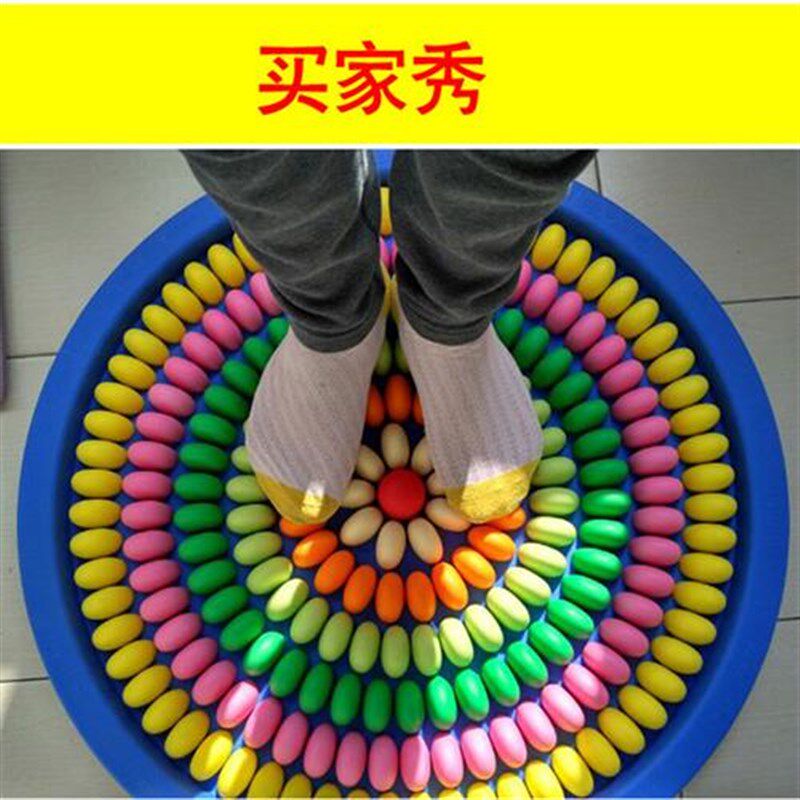 足底按摩b垫指压板脚底穴位按摩器超痛超硬仿鹅卵石家用健身器材