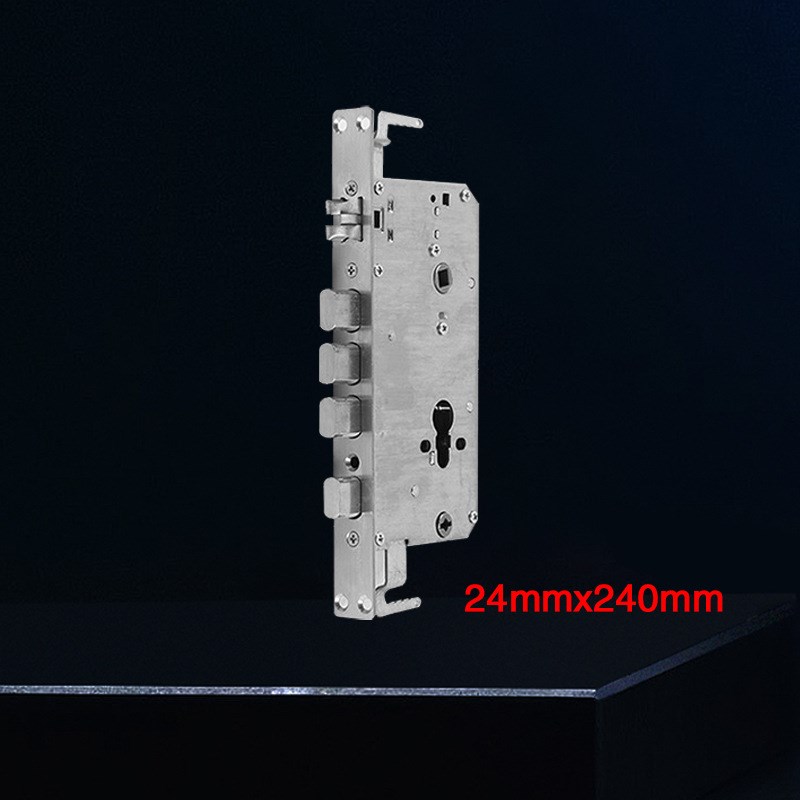 304不锈钢防火门锁体双快双活静音锁半自动全自动智能锁专用锁体