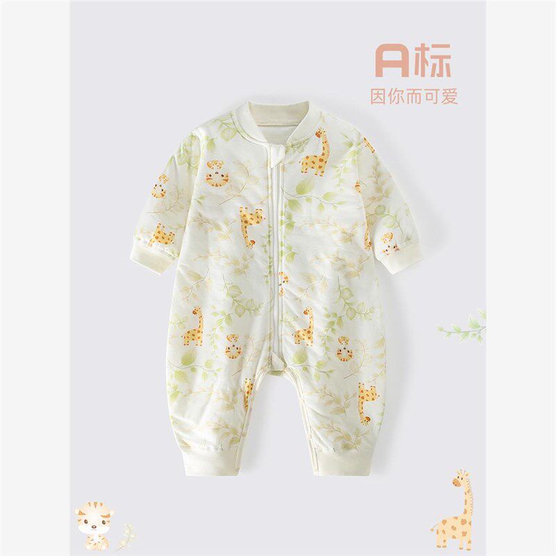 婴儿睡袋秋冬季aj类宝宝睡衣拉链式防踢被神器40g夹棉婴儿分腿睡