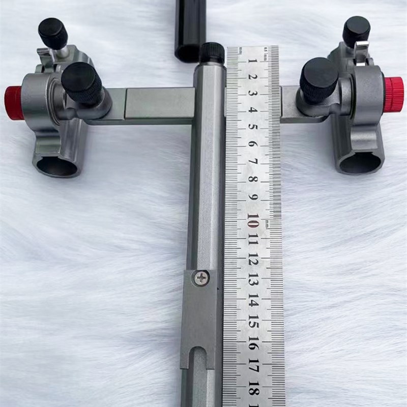 铝合金钓椅双炮台支架加厚双杆钓箱配件垂钓用品钓鱼双头炮台支架