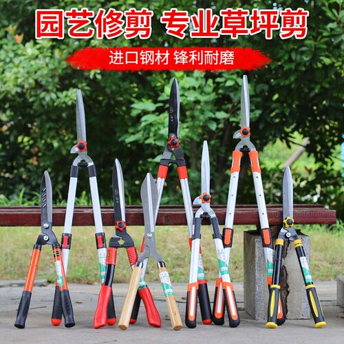 园艺工具绿篱剪草坪剪修枝剪花草剪D刀园林绿化修枝剪花剪草大剪