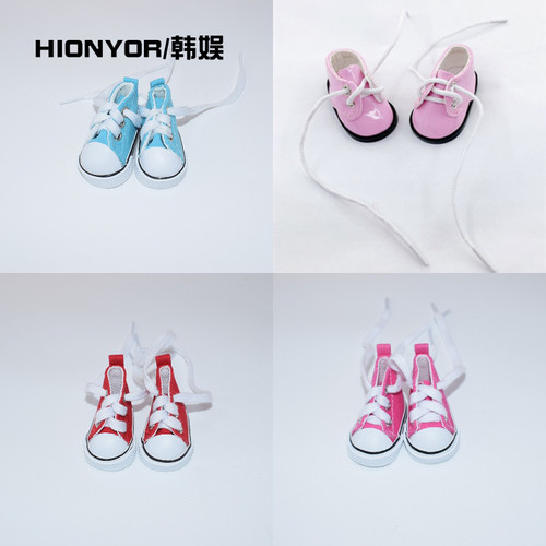 20cm棉花娃娃鞋k子帆布皮靴棉花娃娃鞋子20cm运动鞋换装公仔小鞋