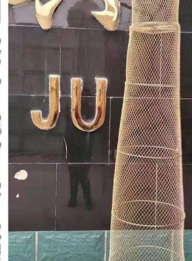 不锈钢鱼护新款钢丝网铁网可折叠海钓钓鱼鱼篓装昂刺鱼.黄辣丁鱼