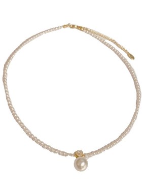 小众设计感微镶锆石珍珠项链时尚轻奢锁骨链气质百搭优雅颈链配饰