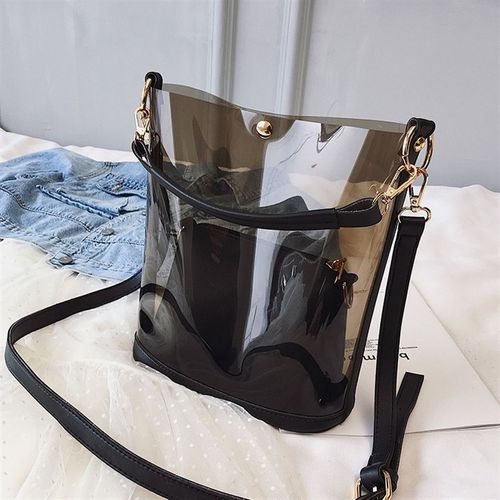 透明包包女2021夏季新款潮时尚果冻包韩版百搭单肩斜挎包大容量包