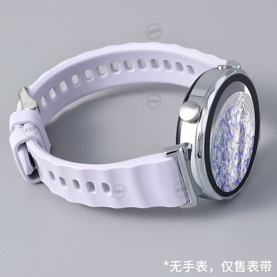 适用华为GT手表波纹官款硅胶表带